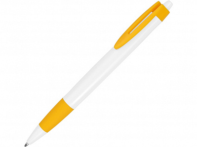 Ручка пластиковая шариковая Havana (Белый/желтый)