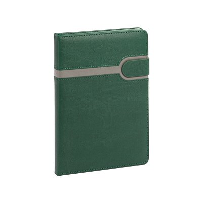 Ежедневник недатированный "Бари", формат А5  (Зеленый с серым)