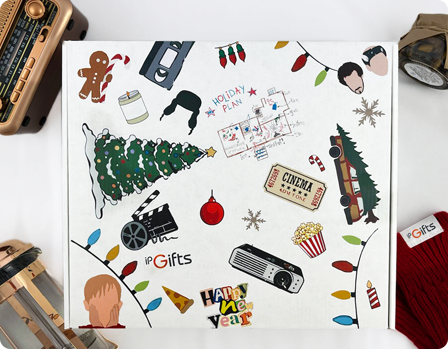 Иллюстрации на коробке