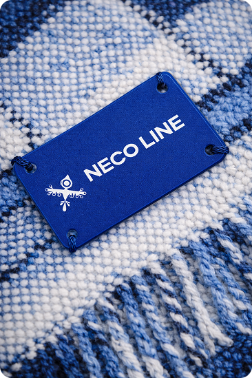 ПВХ-лейбл на пледе Neco Line Asia