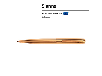 Ручка металлическая шариковая Sienna