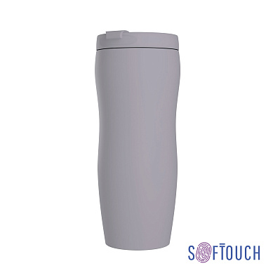 Термостакан "Монтана" 400 мл, покрытие soft touch  (Серый)