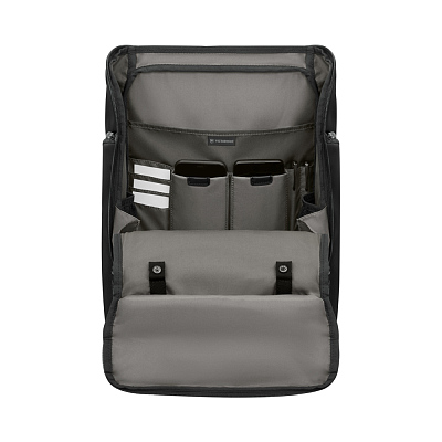 Рюкзак VICTORINOX Altmont Professional Fliptop Laptop Backpack 15'', чёрный, полиэфирная ткань, 33x26x49 см, 26 л