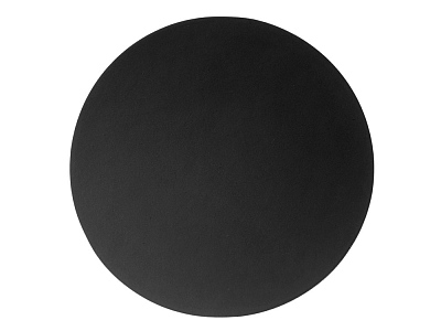 Патч Круг, soft-touch (Чёрный)