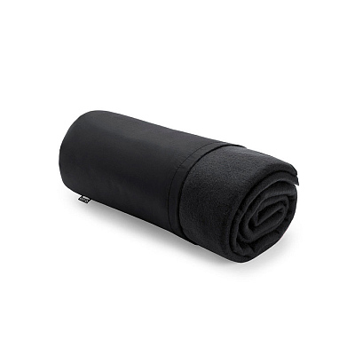 Плед KAYLA, 120x150 см, полиэстер RPET (Чёрный)