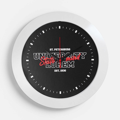 Часы настенные Vivid Large, белые (Белый)