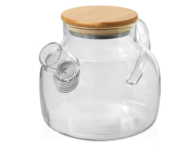 Заварочный чайник с бамбуковой крышкой Zen (Прозрачный/натуральный) Заварочный чайник с бамбуковой крышкой Zen (Прозрачный/натуральный)