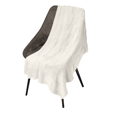 Плед Cella вязаный  (без подарочной коробки) (Бежевый)