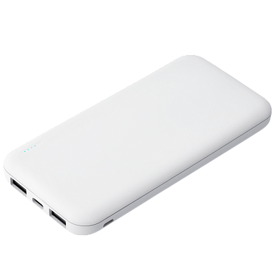 Внешний аккумулятор с подсветкой Люче (Luce) 10000 mAh  (Белый)