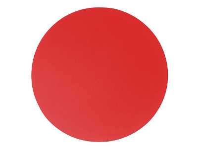 Патч Круг, soft-touch (Красный)