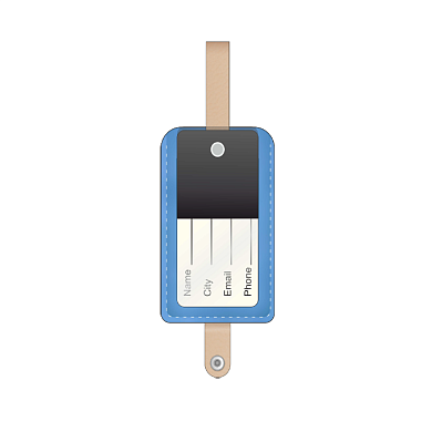 Бирка на чемодан Country. Под заказ (Многоцветный)