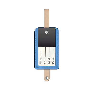 Бирка на чемодан Country. Под заказ (Многоцветный)