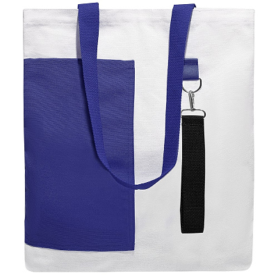 Сумка для покупок BANSHEE TO GO 325 г/м², синяя/чёрная (Синий/черный)