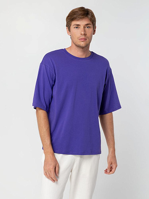 Футболка унисекс оверсайз Street Vibes, синяя (лавандовая) (Фиолетовый)