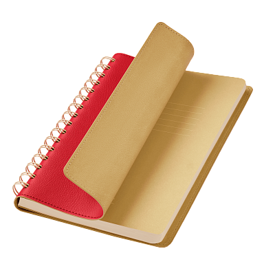 Ежедневник Vista недатированный, красный/бежевый (Красный, бежевый)