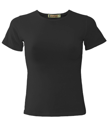 Футболка женская REDFORT стрейч (Черный)