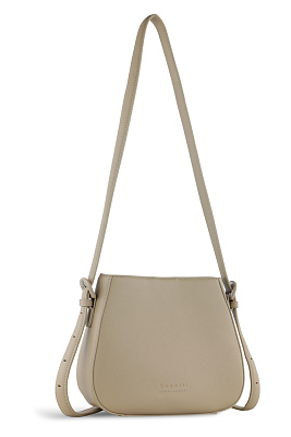 Сумка женская наплечная BUGATTI Luna, бежевая, полиуретан, 23 x 7,5 x 19,5 см (Бежевый)