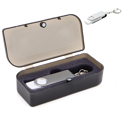 Флешка Twist 16 Гб в футляре, белая (Белый)