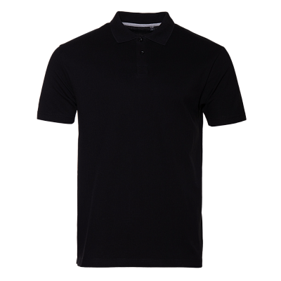 Рубашка поло унисекс хлопок 100%, 185, 04B (Чёрный)