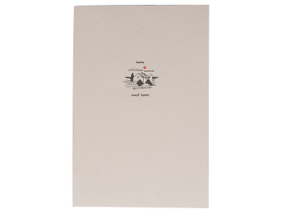 Блокнот А5 из переработанного тростника Adiantum с тампопечатью (Натуральный)