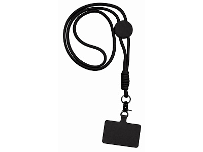 Ремешок на шею для телефона Нэко (Чёрный)