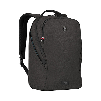 Рюкзак WENGER MX Light 16”, серый, 100% полиэстер, 31х20х44 см, 21 л