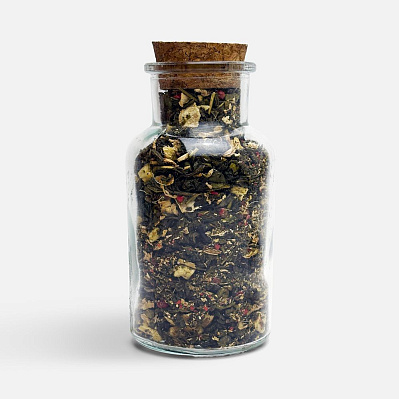 Чай «Сокочай», зеленый с соком имбиря, яблоком, гвоздикой и розовым перцем (Розовый)