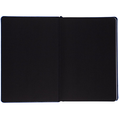 Ежедневник Alanis, недатированный, черный с синим