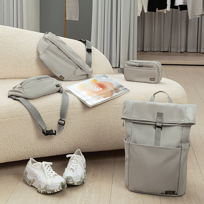 Рюкзак Бостон (Boston), светло-серый