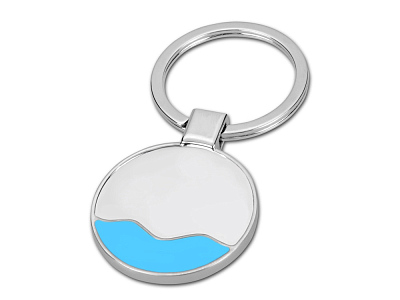 Брелок Волна (Серебристый/голубой)
