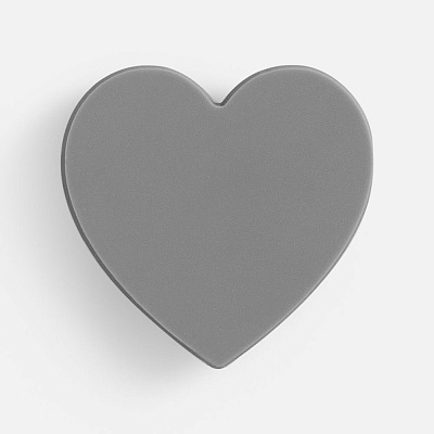 Джибитс из ПВХ «Сердце»  (Серый)