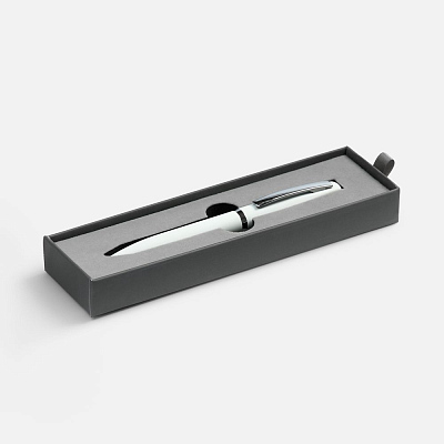 Ручка шариковая Bolt Soft Touch в футляре, белая (Белый)