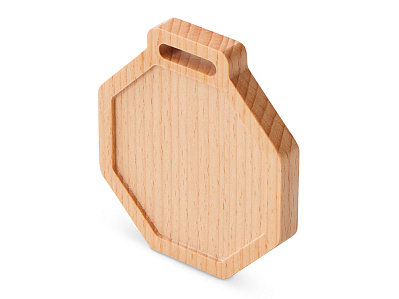 Медаль из бука Octagon (Натуральный)