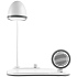 Лампа с колонкой и беспроводной зарядкой Flashback, белая - Фото 4