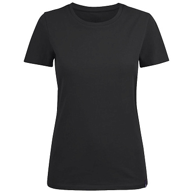 Футболка женская Ladies American U, черная (Черный)