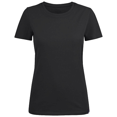 Футболка женская Ladies American U, черная (Чёрный)