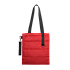 Шоппер Superbag Bubble, с магнитной кнопкой (красный с черным) - Фото 4