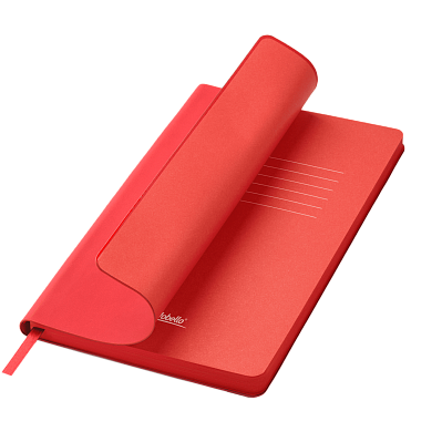 Ежедневник Latte soft touch недатированный, красный (Красный, бежевый)