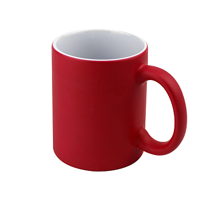 Кружка-хамелеон керамическая Йорк, сублимация, красная (Красный)