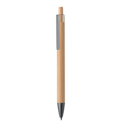 Push button bamboo pen (Древесный)
