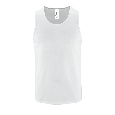 Майка мужская Sporty TT Men, белая (Белый)