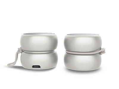 Портативные парные колонки TWS YoYo Stereo (Белый)