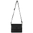 Сумка через плечо женская BUGATTI Elsa, чёрная, воловья кожа/полиэстер, 18,5х8,5х14,5 см - Фото 3