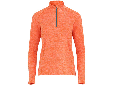 Толстовка с воротом на молнии Melbourne женская (Меланжевый оранжевый)