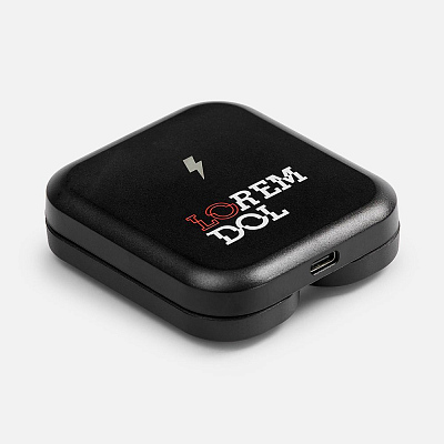 Складная станция беспроводной зарядки Trilogic, черная