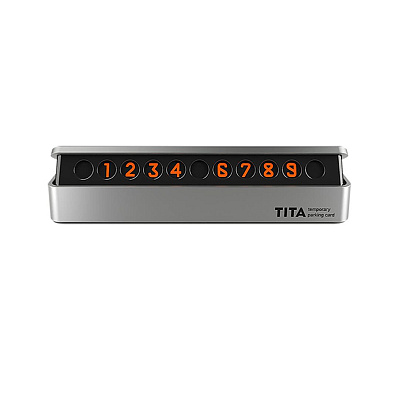 Автовизитка bcase TITA Temporary Parking Card  (Серебро)