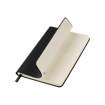 Ежедневник Спарк мини (Spark mini) A6 недатированный, черный (Черный, бежевый)