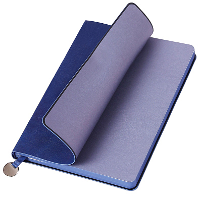 Ежедневник A5 недатированный Impero в мягком переплёте, темно-синий (Тёмно-синий)