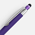 Ручка шариковая Sansen Soft Touch со стилусом, фиолетовая - Фото 4