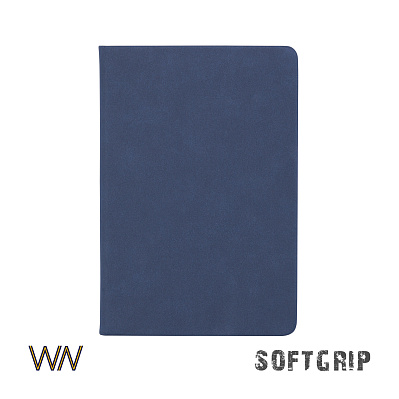 Ежедневник недатированный "Флоренция", А5, покрытие soft grip  (Синий)